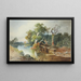 Paesaggio fluviale - Anton Altmann — quadro incorniciato alla parete