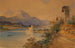 Vista sul lago Wolfgang con il faro - Anton Altmann il Giovane — vista dell’opera