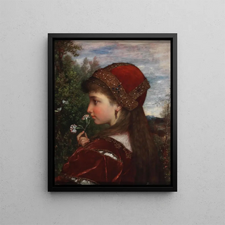 Anton Bertzik - A Girl in Profile with Carnations.webp