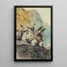 Coppia di asini, saluti dal lago di Garda - Anton Braith — quadro incorniciato alla parete