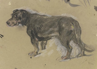 Anton Burger - Dachshund to the left.webp