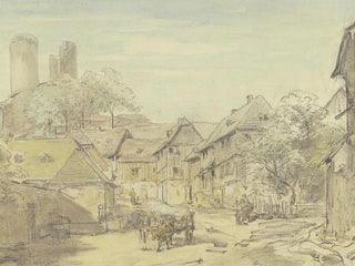 Oberreifenberg con il castello di Reifenberg - Anton Burger — vista dell’opera