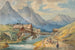 Village au ruisseau de montagne - Anton Doll — vista dell’opera