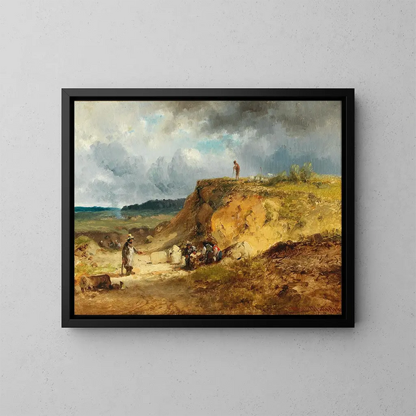 Carrière vicino a Polling - Anton Doll — quadro incorniciato alla parete