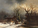 Villaggio innevato - Anton Doll — vista dell’opera