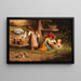Bambini alla fontana, sul retro precedentemente intitolato - Anton Ebert — quadro incorniciato alla parete