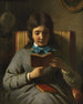 Fille lisant - Anton Ebert — vista dell’opera