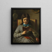 Fille lisant - Anton Ebert — quadro incorniciato alla parete