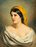 Ritratto di una donna con foulard giallo - Anton Ebert — vista dell’opera