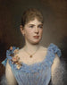 Ritratto di una dama in abito blu - Anton Ebert — vista dell’opera