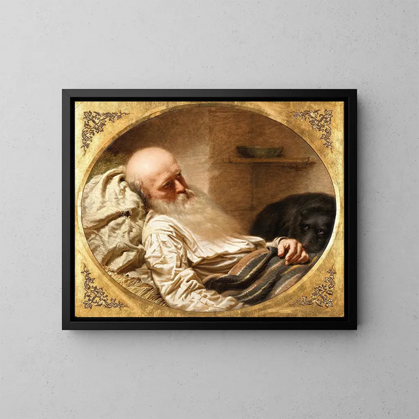 L'ultimo amico - Anton Einsle — quadro incorniciato alla parete