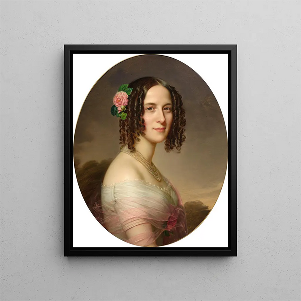 Busto di donna - Anton Einsle — quadro incorniciato alla parete