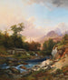 Un paesaggio di montagna con una fucina - Anton Hansch — vista dell’opera