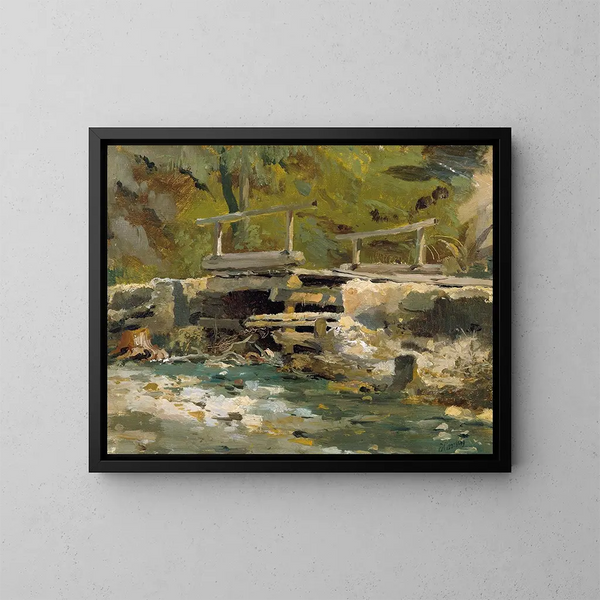 Ponte di Bach - Anton Hansch — quadro incorniciato alla parete
