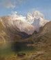 Vista sul lago di Gosau fino al Dachstein - Anton Hansch — vista dell’opera
