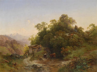 Le tumulus forestier - Anton Hansch — vista dell’opera