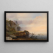 Atmosfera autunnale al lago - Anton Hansch — quadro incorniciato alla parete