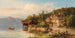 Lavandières sul lago - Anton Hugo Ullik — vista dell’opera