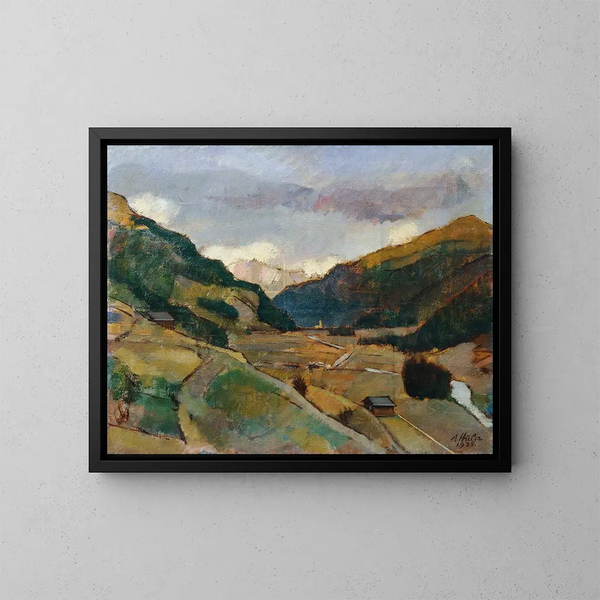 La valle di Defereggental in Alta Austria - Anton Hula — quadro incorniciato alla parete