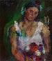 La donna dell'artista con fiori - Anton Kolig — vista dell’opera