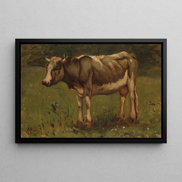 mucca - Anton Mauve — quadro incorniciato alla parete