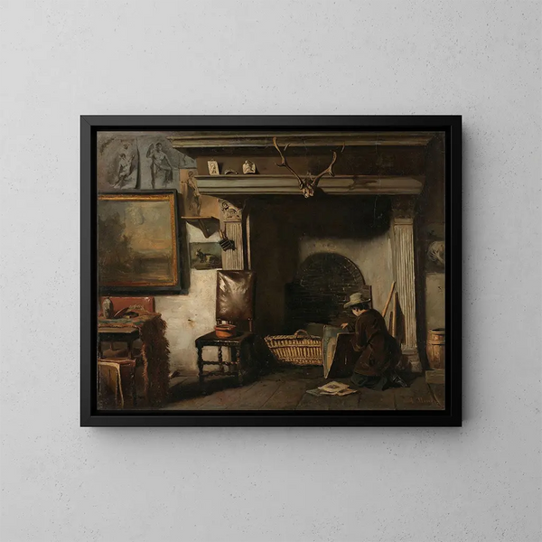 L'Atelier du peintre de Haarlem Pieter Frederik van Os - Anton Mauve — quadro incorniciato alla parete