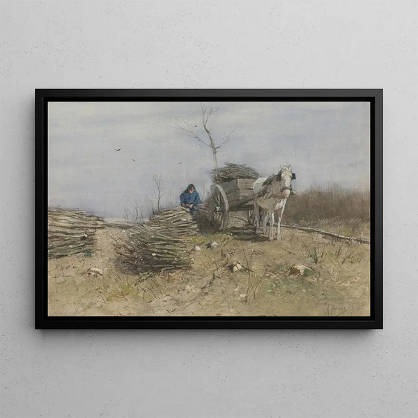 Le Ramasseur de bois - Anton Mauve — quadro incorniciato alla parete