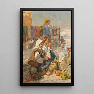 Anton Mittoff Mitov - The Peasant Market.webp