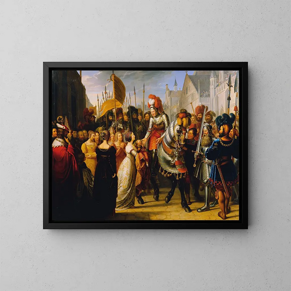 L'ingresso dell'imperatore Massimiliano I a Gand - Anton Petter — quadro incorniciato alla parete