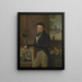 Autoritratto - Anton Pierre Steyaert — quadro incorniciato alla parete