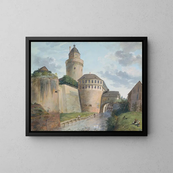 L'antico muro di taglio - Anton Radl — quadro incorniciato alla parete