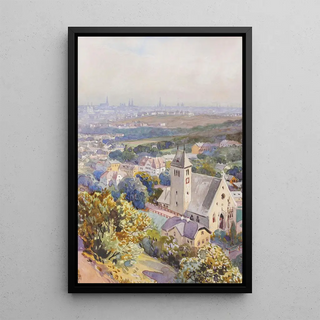 Anton Reckziegel - Sievering mit Blick ber Wien.webp
