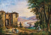Scène a Salisburgo, escursionisti che si riposano con vista sul passo di Lueg - Anton Reiffenstuhl — vista dell’opera