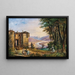 Scène a Salisburgo, escursionisti che si riposano con vista sul passo di Lueg - Anton Reiffenstuhl — quadro incorniciato alla parete