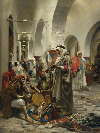 Anton Robert Leinweber - The Souk Des toffes Tunis.webp