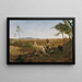 Vista di Roma dal Monte Mario - Anton Romako — quadro incorniciato alla parete