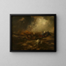 Tempesta in mare - Anton Romako — quadro incorniciato alla parete