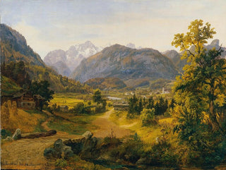 La valle di Unken a Salisburgo - Anton Schiffer — vista dell’opera