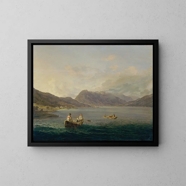 Lago alpino austriaco - Anton Schiffer — quadro incorniciato alla parete