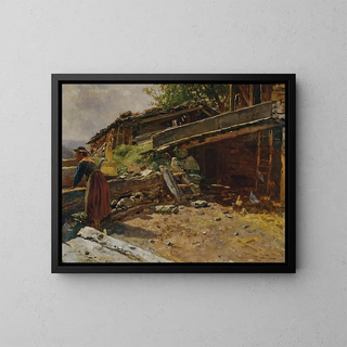 Anton Schrdl - Brunnen beim Wolferlbauer in BruckFusch.webp