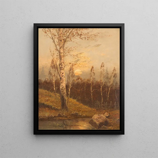 Anton Von Rdt - Birch forest in the evening.webp