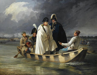 Anton von Perger - Napoleon Leaving The Lobau After The Defeat At The Battle Of Aspern.webp