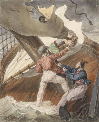 Anton von Perger - Schiff im Sturm.webp