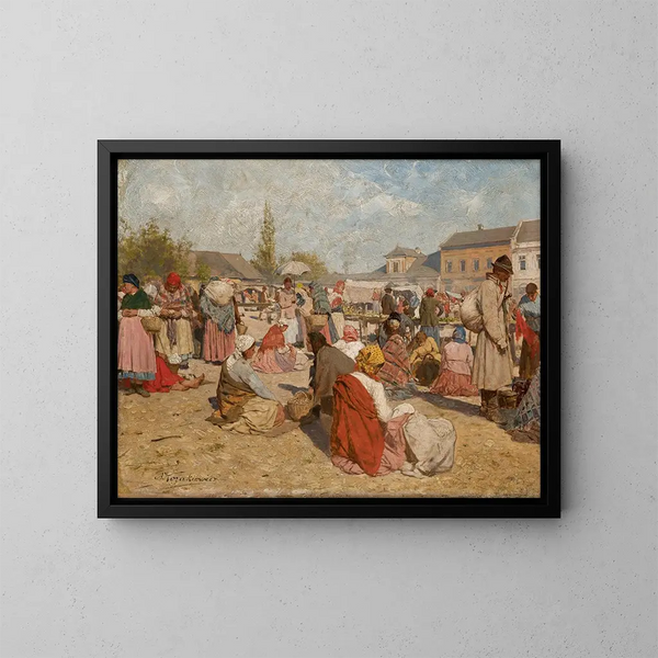 Fiera di Wieliczka - Antoni Kozakiewicz — quadro incorniciato alla parete