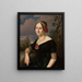 Ritratto di una dama - Antoni Murzynowski — quadro incorniciato alla parete