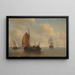 Bateau di servizio a Zaandam - Antonie Waldorp — quadro incorniciato alla parete