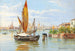 Barche da pesca a Venezia - Antonietta Brandeis — vista dell’opera