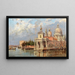 Venezia Santa Maria della Salute con la vecchia dogana - Antonietta Brandeis — quadro incorniciato alla parete