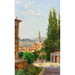 Vista del Palazzo Vecchio dai giardini di Boboli a Firenze - Antonietta Brandeis — vista dell’opera