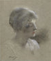 Tête de jeune femme - Antonin Mercié — vista dell’opera